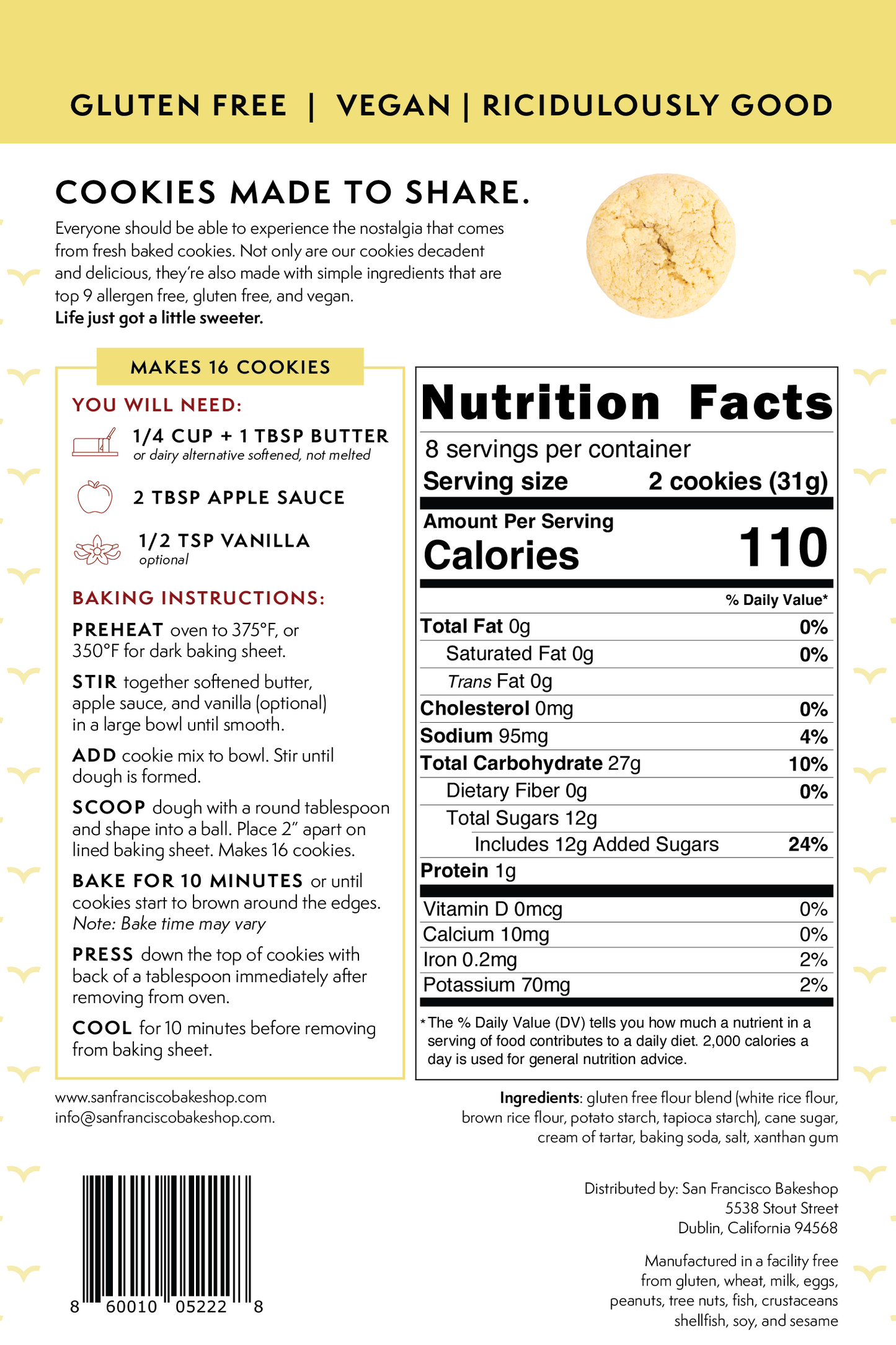 Buttery Sugar Cookie Mix